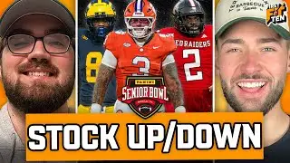 Senior Bowl Practice DAY 1 Stock Up Stock Down!! | First And Ten