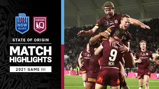 NRL Highlights | Blues v Maroons Match Highlights | Game III, 2021 | State of Origin | NRL