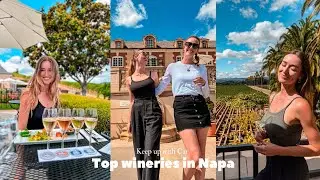 Top wineries in #NapaValley 🍇🍷#napa #wineries #sonoma #domainecarneros #inglenook #roundpond