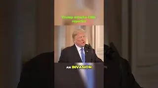 Trumps heated discussion on border issues with a CNN reporter #trump #politics #donaldtrump