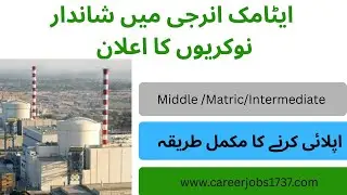 Atomic Energy Jobs 2025 | Online Apply Step-by-Step | PAEC Latest Jobs