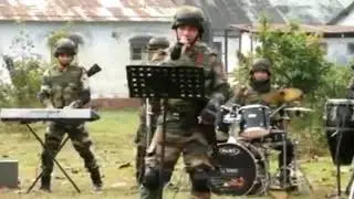 Troops from Assam regiment of #IndianArmy singing 