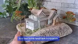 Your own house, home, or wedding venue replica lovingly hand cast in bespoke miniature