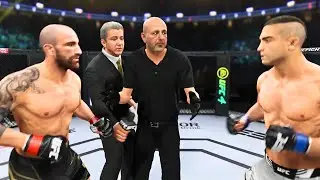 Alexander Volkanovski vs Ricardo Llamas FULL FIGHT | UFC 4 AI Simulation Gameplay (CPU vs CPU)