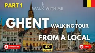 Is Ghent the Most Beautiful City in Belgium? 🇧🇪 Summer Walking Tour 4K part 1