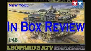 Обзор новой модели танка Tamiya Leopard 2 A7V в масштабе 1:48 в коробке #tamiya #leopard #tank #n...