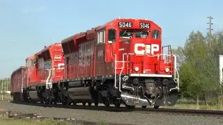 Canadian Pacific SD30C-Eco #5046 Leading The Dresser Turn