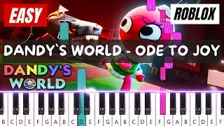 Dandy`s World  -  Ode to Joy (Lobby Song) | Easy Piano Tutorial With Music Sheet