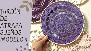 Jardín de Mandalas o Atrapasueños   tejido a crochet💚 Modelo  5 🥰🌺