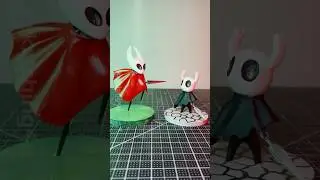 The Knight and Hornet speed build part 1 #hollowknight #shorts #art #3dprinting
