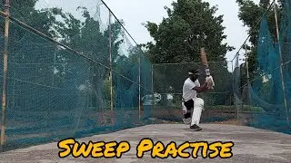 Sweep Shot Practise| Batting |Yash Dondal|Net Session | Sweepshot