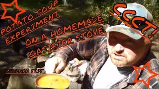 Canteen Cup Tuesday- Easy Potato Soup on a Homemade Gasifier Stove-  Take #1