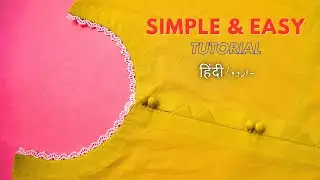 😍  Sober Kurti Neck Design with Lace, Triangle, & Loops | Easy Tutorial for Beginners