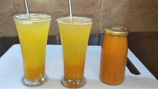 Homemade Peach Squash Recipe|Peach Juice Recipe|Summer Special Recipe|Foodie girl Faiza