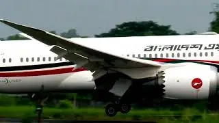 Biman Bangladesh Airlines Landing and Takeoff Moments,✈️🇧🇩