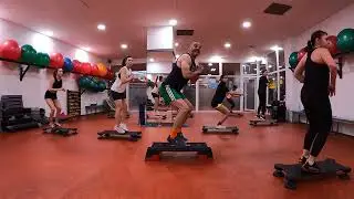 Sărituri de pe stepăr,  corect, cu amortizare ,modul (4x8 )