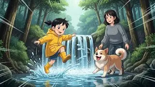 A Quiet Day by the Waterfall 🌿 Ghibli-Style ASMR Nature Film