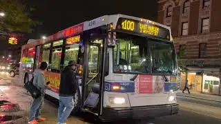 2009 Orion VII Next Gen #4341 on the M100 to East Harlem departing 145th Street & Amsterdam Ave