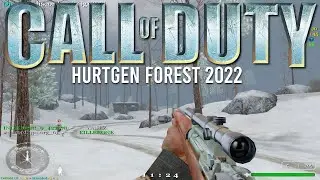 Call of Duty 1 Multiplayer In 2022 Hurtgen Gameplay | 4K