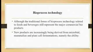 Bioprocess Technology: Introduction