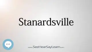 Stanardsville (How to Pronounce Cities of the World)💬⭐🌍✅