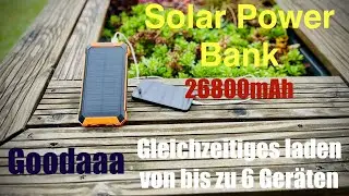 GOODaaa Solar Power Bank im Test &ndash; Riesiger Akku & Outdoor-Features!
