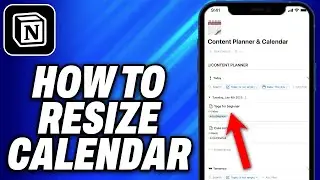 How To Resize Calendar Notion (2025) - Easy Fix