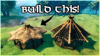 Valheim: How To Build a Pointy Round Roof! [Step By Step Guide]