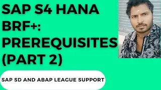 SAP S4 Hana BRF+ (Определение выходных данных) — Часть 2 (Предварительные условия)
