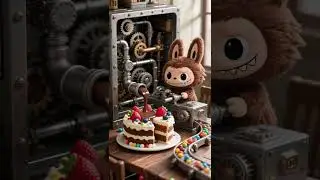 Labubu&rsquo;s Cake-Making Factory #labubu #toys #popmart