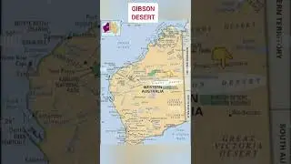Gibson desert in map of Australia