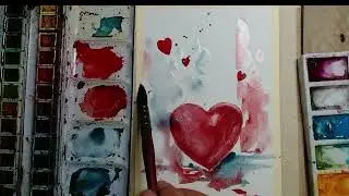 Simple Watercolor Heart Technique You Can Try Today