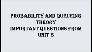 PQT(CSE) UNIT-5 IMPORTANT QUESTIONS