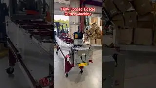Полностью укомплектованный 5-дюймовый станок для изготовления умных фасадных панелей #gutterall #...
