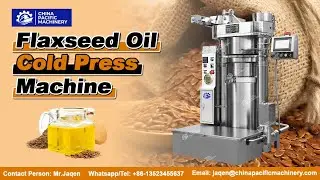 Flax Seed Oil Extraction Machine|Flaxseed/Linseed Oil Cold Press Machine|Flax Seed Oil Press Machine