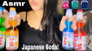 Asmr | Tasting Japanese Soda + Gulping Sounds | No Talking