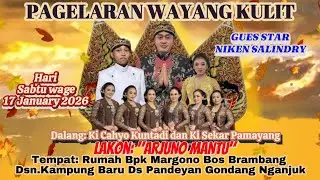 🔴🟢▶️Live Wayang Kulit di Dsn.Kmpg Baru Ds.Pandeyan Gondang Nganjuk Dlg : Ki Cahyo Kuntadi BT.Niken S