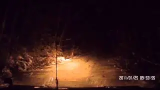 Toyota Land Cruiser 80. Зимний лес.Winter Forest Road.