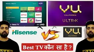 Hisense 4k tv vs VU Ultra 4k tv in 43 inch🔥 - Which one is Best?