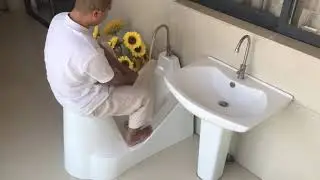 Wudu wash basins drain pipe and wash basin mosque prayer seating