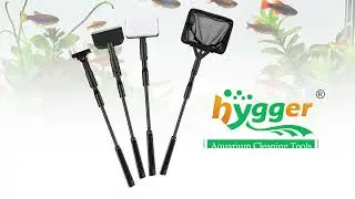 hygger Small Aquarium Cleaning Tools, 4 in 1 Fish Tank Cleaner Kit