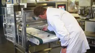 Polin Multidrop Depositor in use at Brook Food Test Bakery