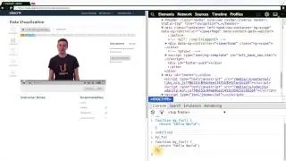 Working in the JavaScript Console - Data Visualization and D3.js