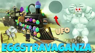 SECRET!! Event EGGSTRAVAGANZA Lawan KELINCI TITAN & Rahasia Baru UFO 🐰👽🐰 | Dead Rails Indonesia