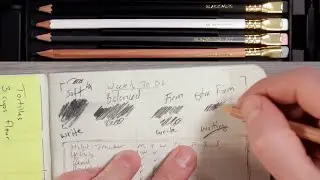 Впервые использую карандаши Blackwing!