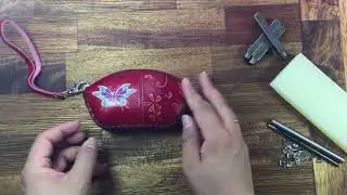 PurseWorld New Women Handmade leather Butterfly  Purse Bag