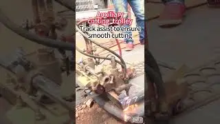 Track assist to ensure smooth cutting #machine #cutting #plasma #flame#Flame cutting