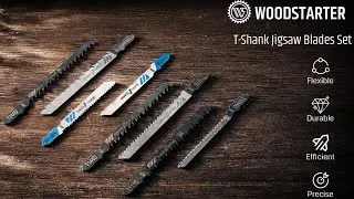 WOODSTARTER T-Shank Jigsaw Blades Set #jigsaw #blade #woodworking #diy #craft