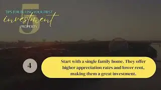 5 Tips For Buying Your First Investment Property!