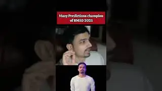 Mazy Prediction for Bmsd 2025 Champions 🏆🤣 #bgmi #champion #bmsd #esports #gaming #predictions